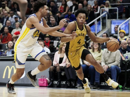 Raptors all-star Scottie Barnes misses second half of game vs. Warriors due to injury